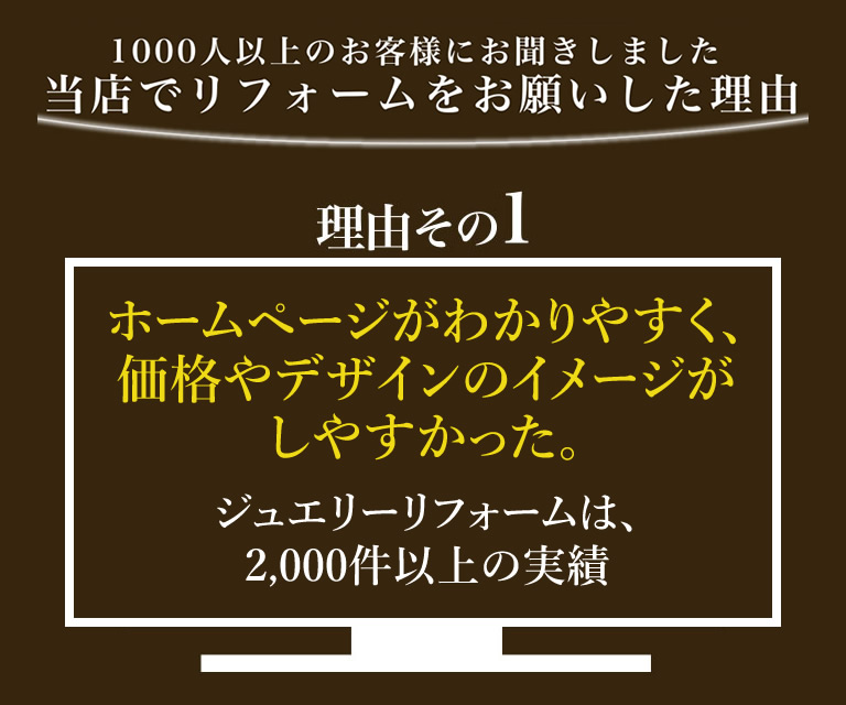 当店が北摂地域で選ばれる3つの理由 当店が北摂地域で選ばれる3つの理由